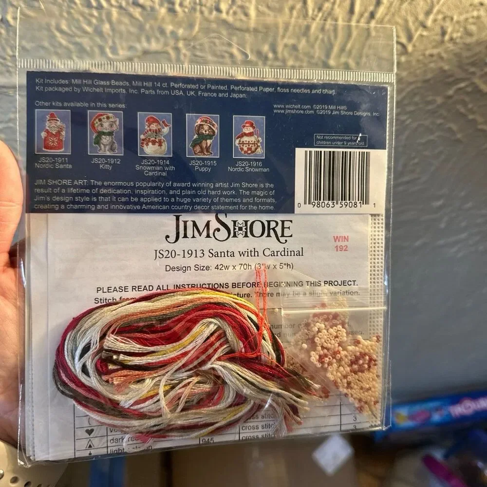 Holiday Craft Kits Mill Hill Jim Shore Santa Vintage New Berlin Cross Stitch - Picture 7 of 9